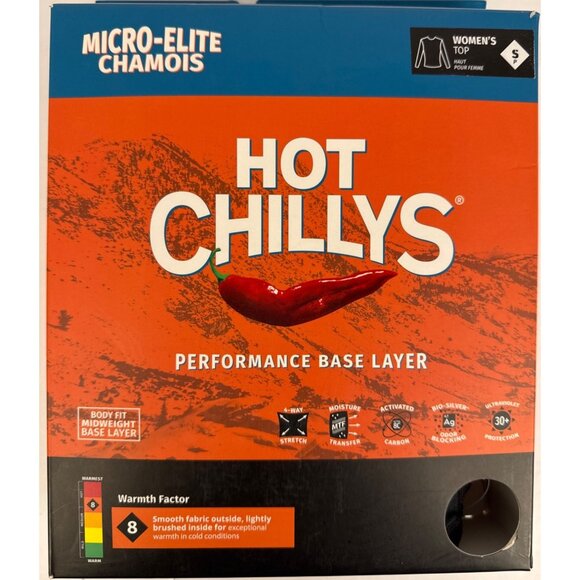 Hot Chillys Women's Micro Elite Chamois Crewneck Top Midweight Base Layer Size S - Picture 7 of 9